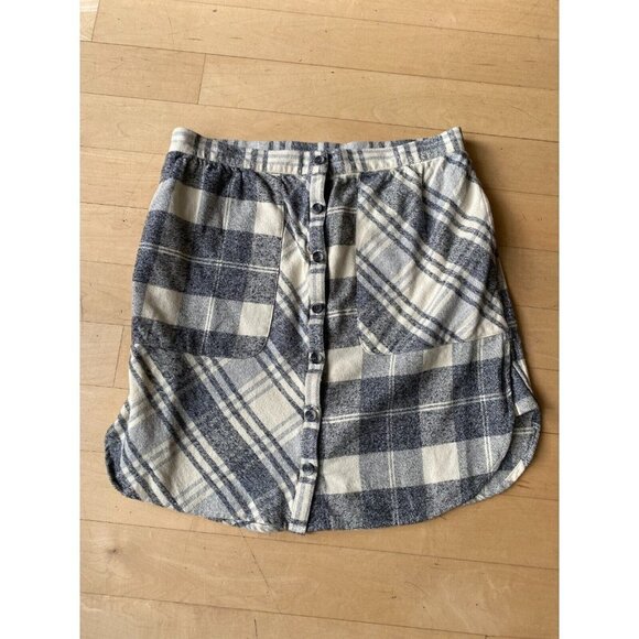 French Connection NEW women "arla" patched flannel skirt sz 10 BNWT - Picture 2 of 8